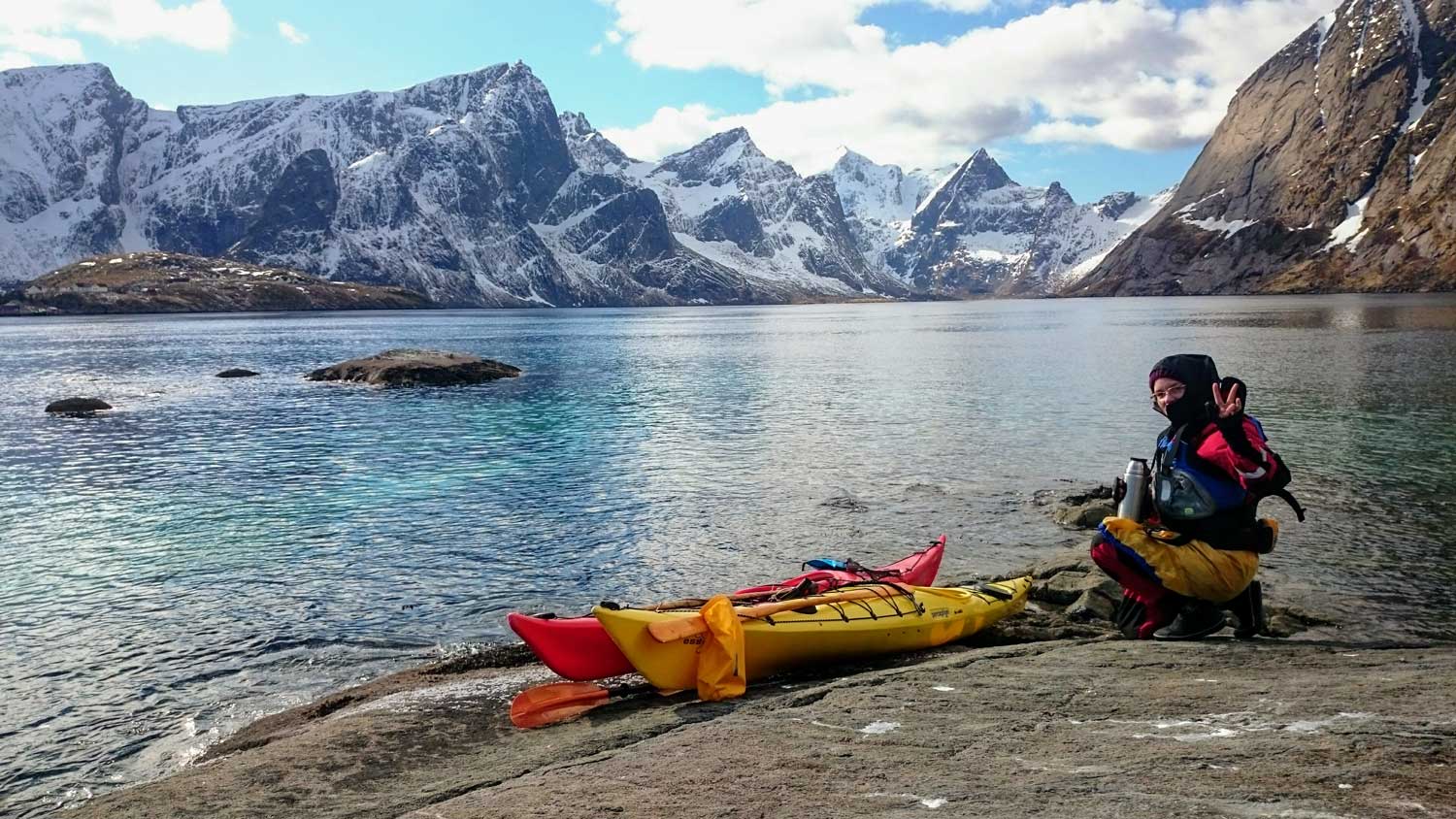 Nordland Outdoor - Winter Kayak in Reinefjrod